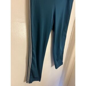Beverly Hills Polo Club Size XL Teal W/side Stripe Athletic Leggings